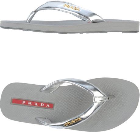 flip e flop prada|prada silver flip flops.